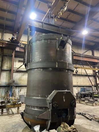 Foundry scrap bucket fabrication